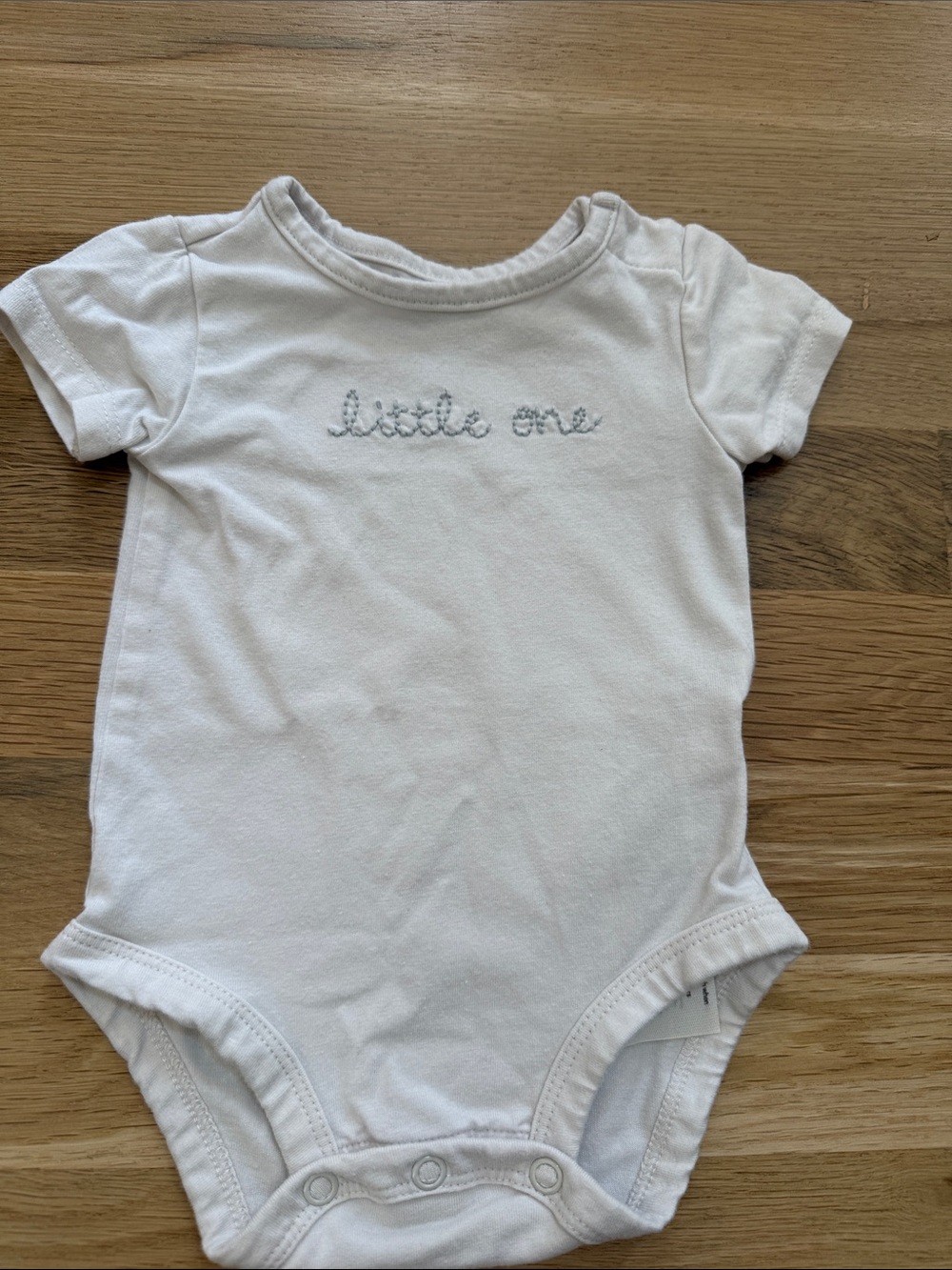 Classic White "Little One" Baby One-Piece
